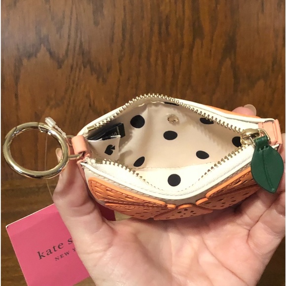 NWT-Kate Spade-SET-Tini Grapefruit Embellished Wallet &Grapefruit CoinPurse-$226 - Picture 14 of 14